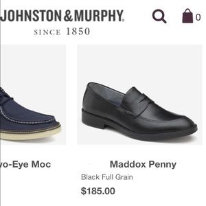 Johnston & Murphy Size 10M Mens Leather Loafer worn for 3hrs, practically new.